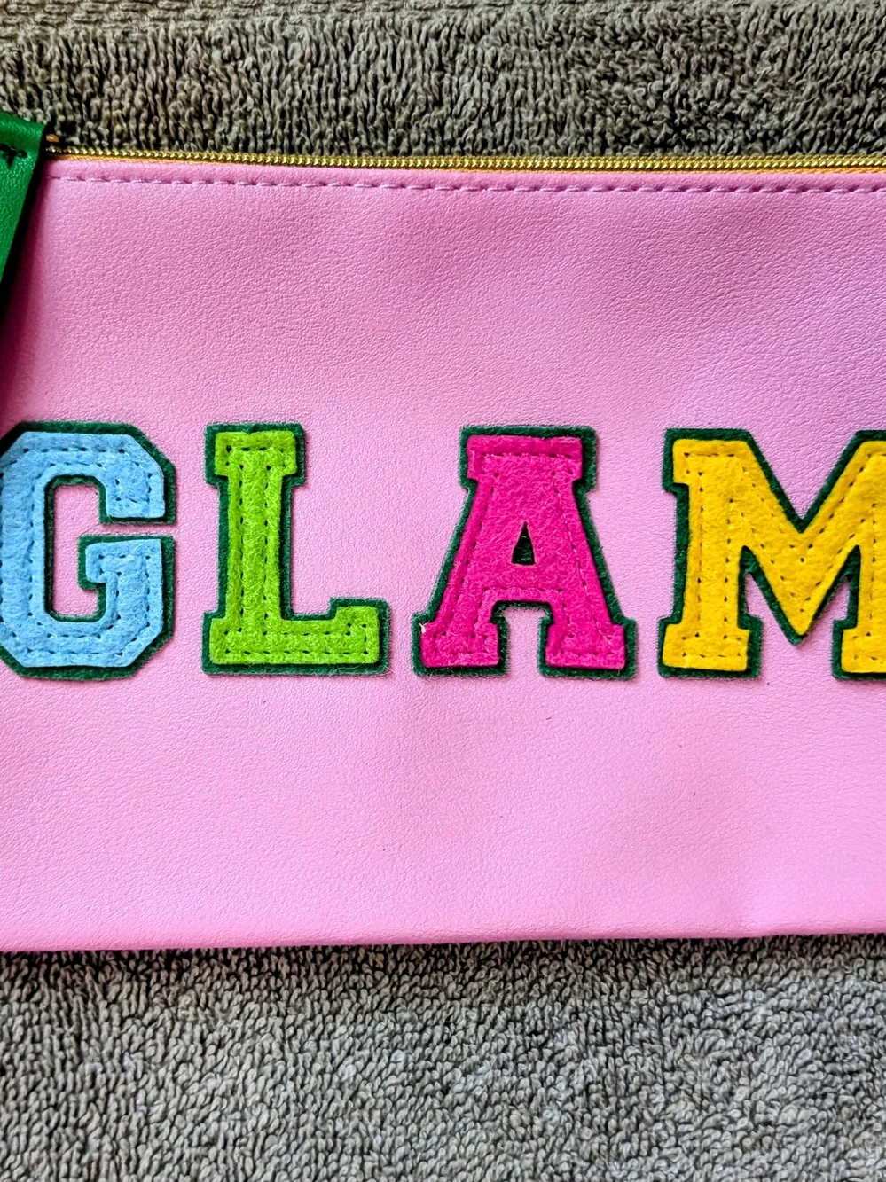 ipsy Pink 'GLAM' Cosmetic Pouch